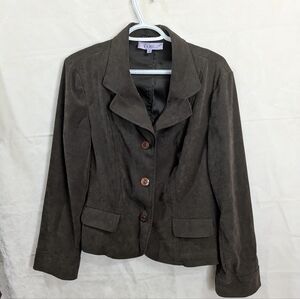 Women's Brown Blazer Jacket